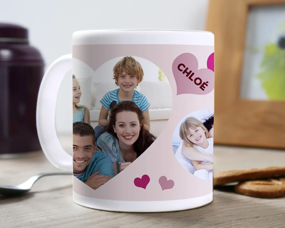 Mug personnalisé photo - Coeurs|Cadeaux.com Clearance