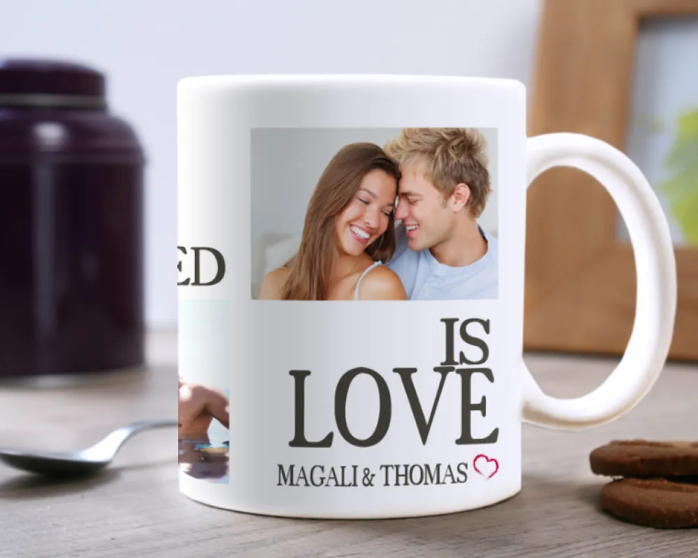 Mug personnalisé photo - Message d'amour|Cadeaux.com Online
