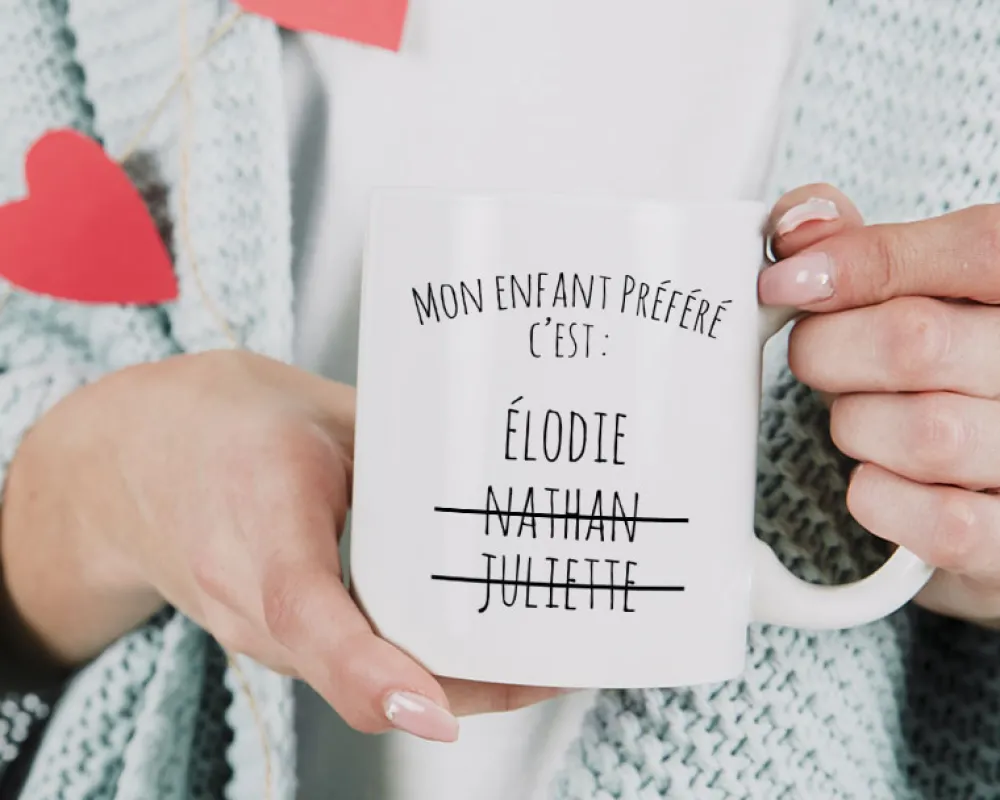 Mug personnalisé prénom - Enfant préféré|Cadeaux.com Sale