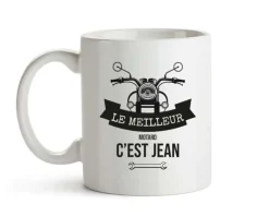 Mug personnalisé prénom - Motard|Cadeaux.com Online
