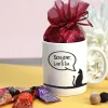 Mug personnalisé prénom - Mon petit chat - Avec chocolats Monbana|Cadeaux.com