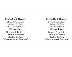 Mug personnalisé prénoms - Couples Célèbres|Cadeaux.com