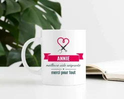Mug personnalisé remerciements - Personnel Soignant|Cadeaux.com