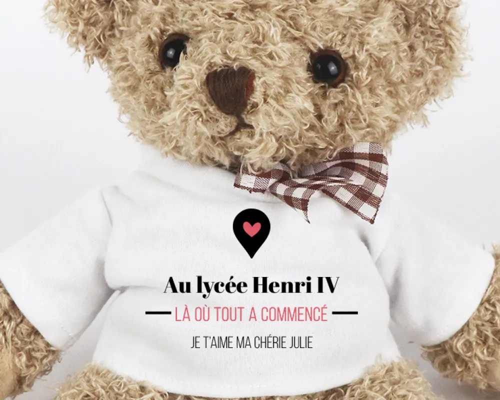 Ours en peluche personnalisable - Là où tout a commencé|Cadeaux.com