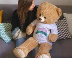 Ours Géant Personnalisable - Collection Maman Fleurie|Cadeaux.com