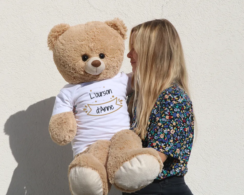 Ours Géant Personnalisable - Prénom|Cadeaux.com Outlet