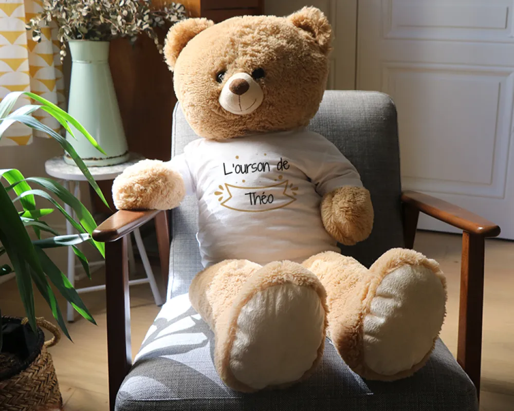 Ours Géant Personnalisable - Prénom|Cadeaux.com Outlet