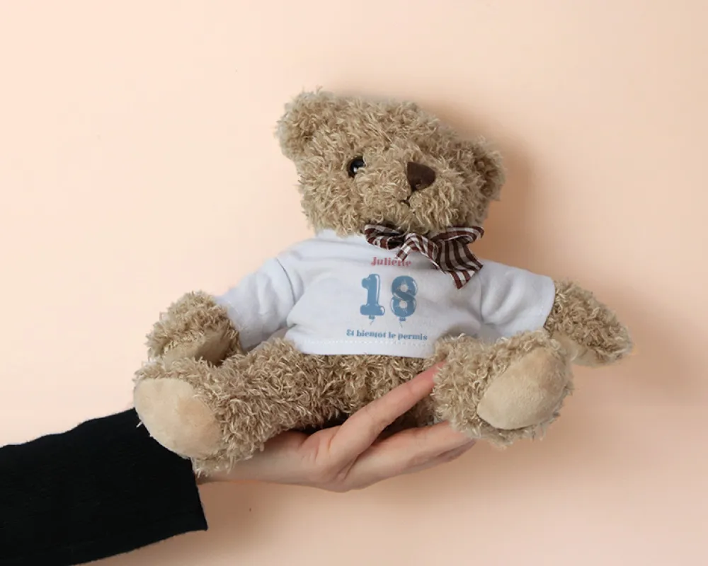 Ourson en peluche personnalisable anniversaire - Ballons|Cadeaux.com Clearance