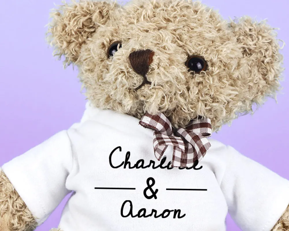 Ourson en peluche personnalisable - Jour de rencontre|Cadeaux.com Best