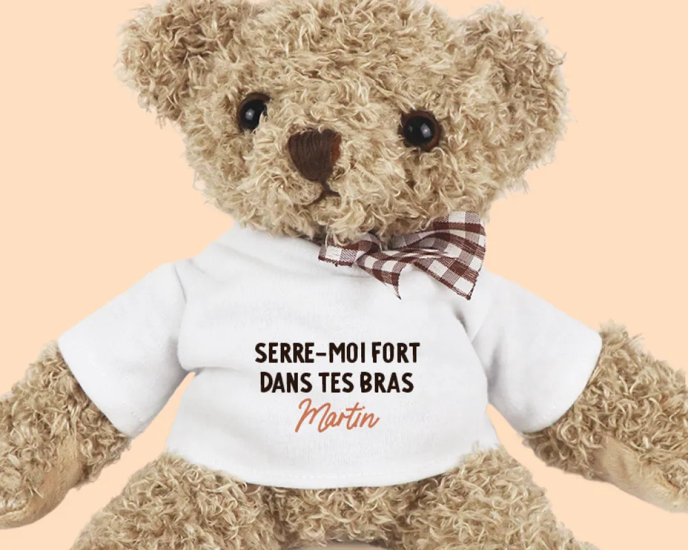 Ourson en peluche personnalisable - Message|Cadeaux.com Sale