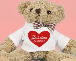 Ourson en peluche personnalisable - Je t'aime|Cadeaux.com Sale