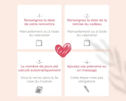 Ourson personnalisé - Aujourd'hui je t'aime depuis X jours|Cadeaux.com