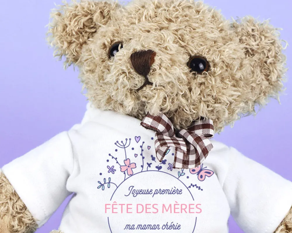 Ourson personnalisé - Collection Première Fête des Mères|Cadeaux.com