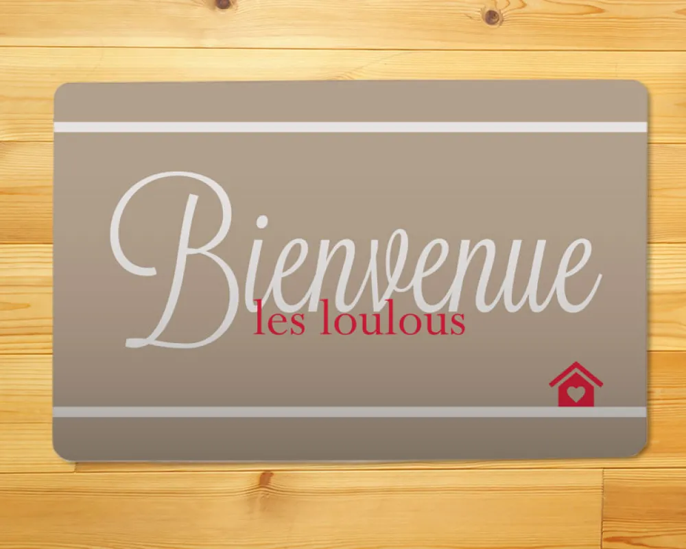 Paillasson personnalisé - Bienvenue|Cadeaux.com Best
