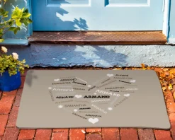 Paillasson personnalisé - Coeur Famille|Cadeaux.com Online