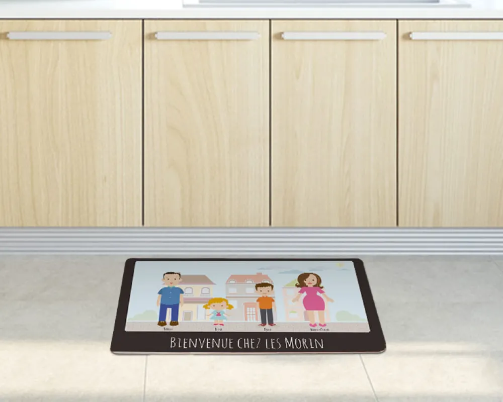 Paillasson personnalisé - Family Circus|Cadeaux.com New