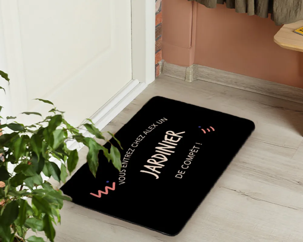 Paillasson personnalisé - Jardinier|Cadeaux.com Online