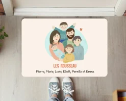 Paillasson personnalisé - Portrait de famille|Cadeaux.com Best