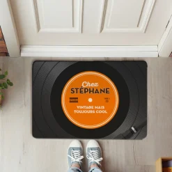 Paillasson personnalisé - Retro Vinyle|Cadeaux.com Discount