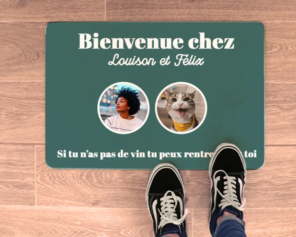 Paillasson personnalisé multi-photos|Cadeaux.com Best