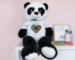 Panda Géant Personnalisable - Coeur Photo|Cadeaux.com Outlet