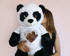 Panda Géant Personnalisable - Coeur Photo|Cadeaux.com Outlet
