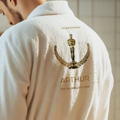 Peignoir personnalisé - Oscars|Cadeaux.com