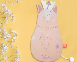 Peluche Musicale Brodée Personnalisable - Daim corail|Cadeaux.com Hot