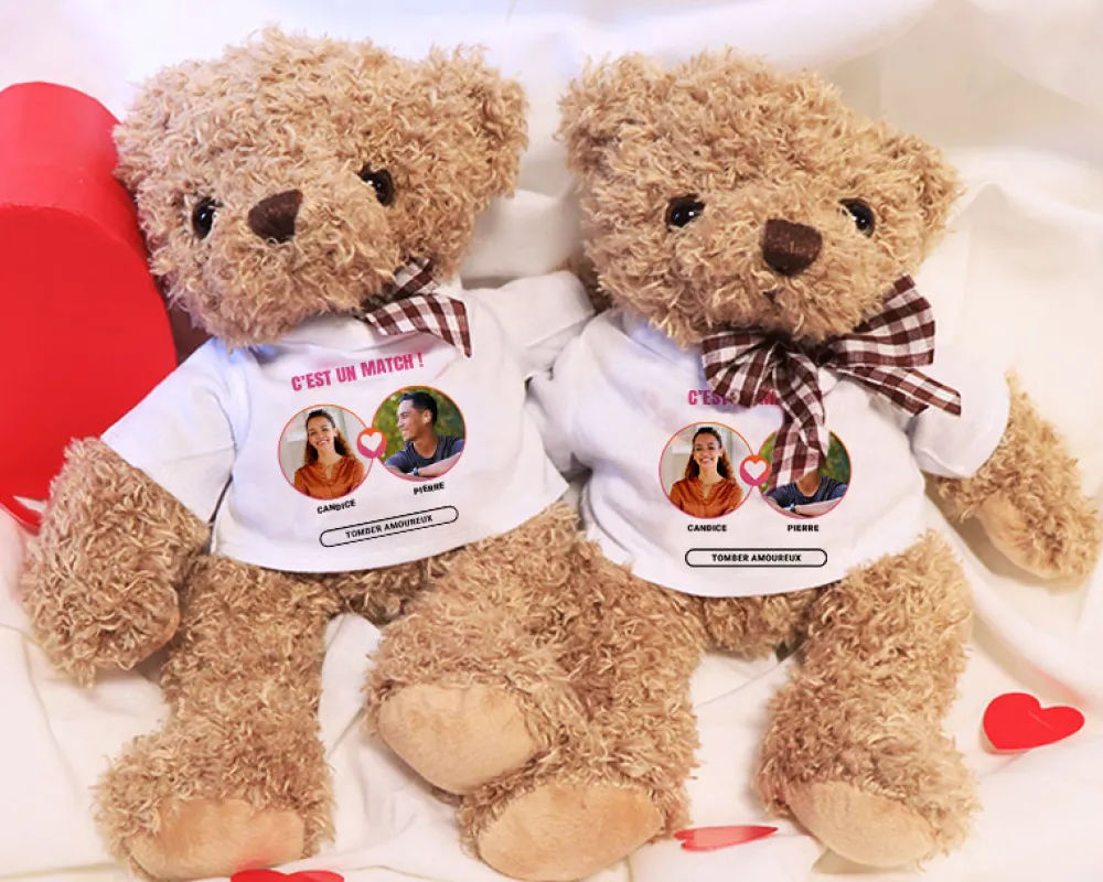 Peluche personnalisée - It's a match|Cadeaux.com Best