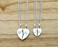 Pendentif Coeur à Partager en Argent véritable|Cadeaux.com Hot