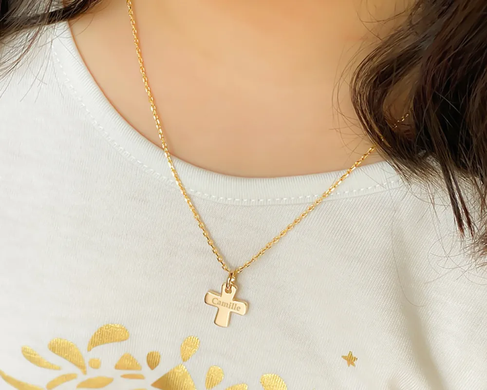 Pendentif Croix personnalisable|Cadeaux.com Best