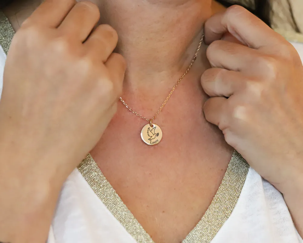 Pendentif personnalisable - Colombe|Cadeaux.com Clearance