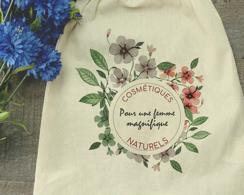 Petit Pochon Personnalisable - Cosmétiques Naturels|Cadeaux.com Best