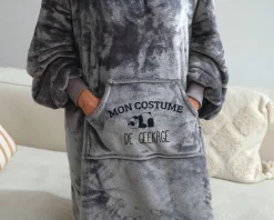 Plaid à capuche personnalisé - Panda|Cadeaux.com Online