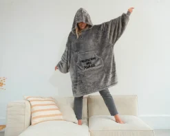 Plaid à capuche personnalisé - Message|Cadeaux.com