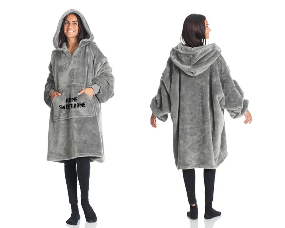 Plaid à capuche personnalisé - Message|Cadeaux.com