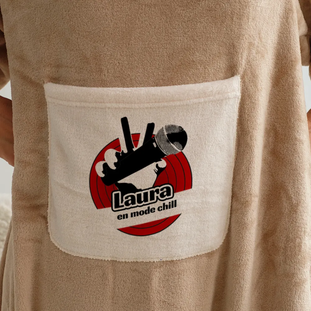 Plaid à manches personnalisé - The Buzz|Cadeaux.com