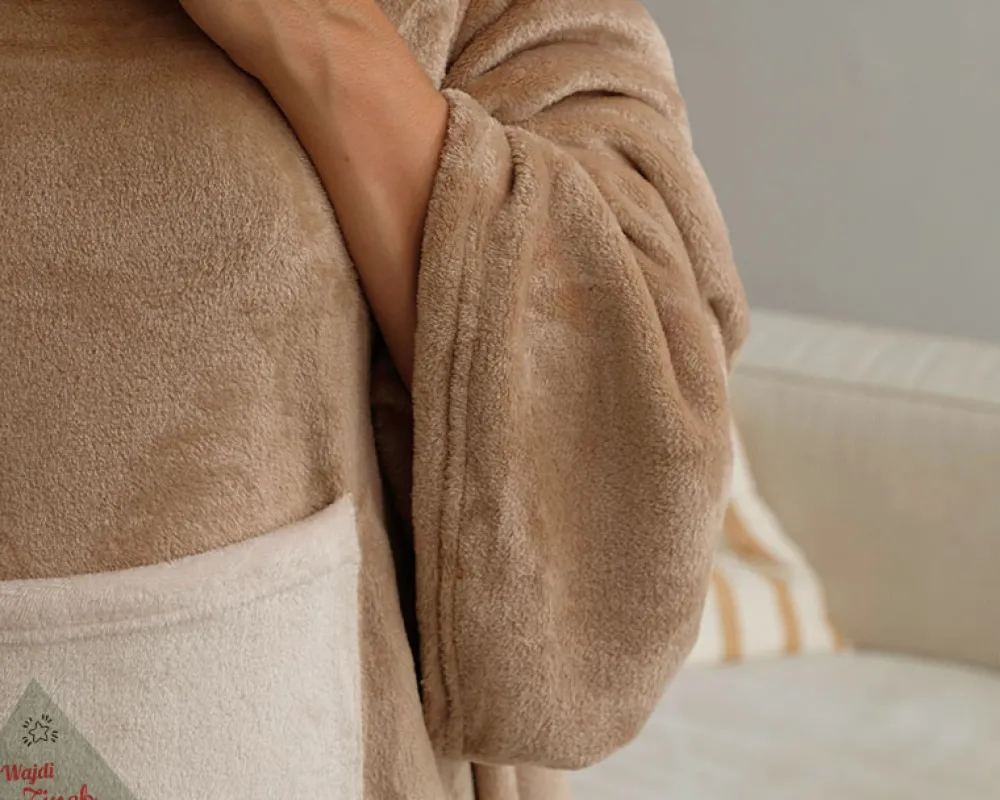 Plaid à manches personnalisé Noël - Sapin Famille|Cadeaux.com New