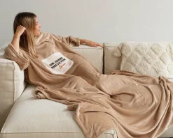 Plaid à manches personnalisé - Message|Cadeaux.com Discount