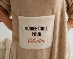 Plaid à manches personnalisé - Message|Cadeaux.com Discount