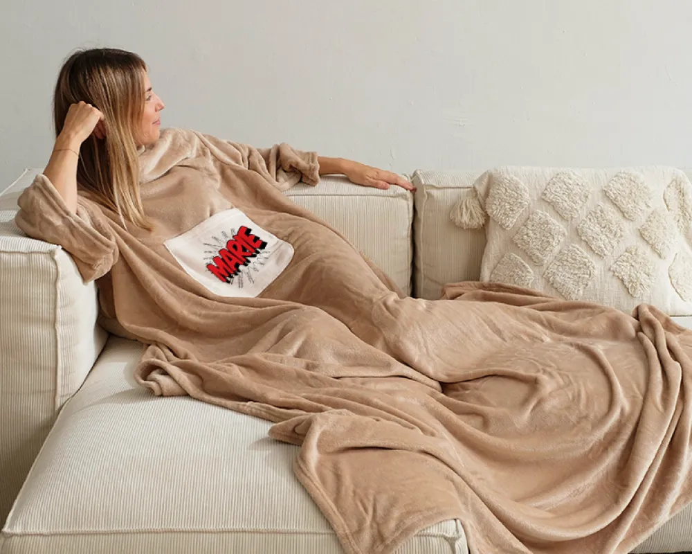 Plaid à manches personnalisé - Comics|Cadeaux.com New