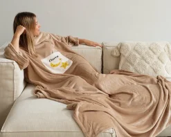 Plaid à manches personnalisé - Bonne nuit|Cadeaux.com New