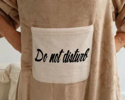 Plaid à manches personnalisé - Do not disturb|Cadeaux.com Discount