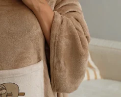 Plaid à manches personnalisé - Paresseux|Cadeaux.com Online