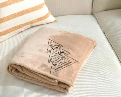 Plaid Noël personnalisé - Sapin Famille|Cadeaux.com Outlet