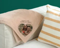 Plaid personnalisé - Coeur Photo|Cadeaux.com Clearance