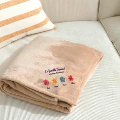 Plaid personnalisé - Famille fleurs|Cadeaux.com Best