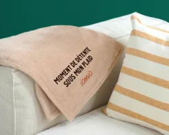 Plaid personnalisé - Message couleur|Cadeaux.com New