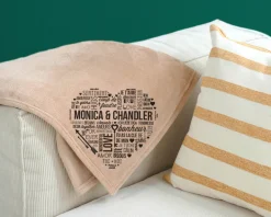 Plaid personnalisé couple - Mots d'Amour|Cadeaux.com Outlet