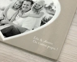 Planche à découper en verre personnalisée - Coeur Photo|Cadeaux.com Online